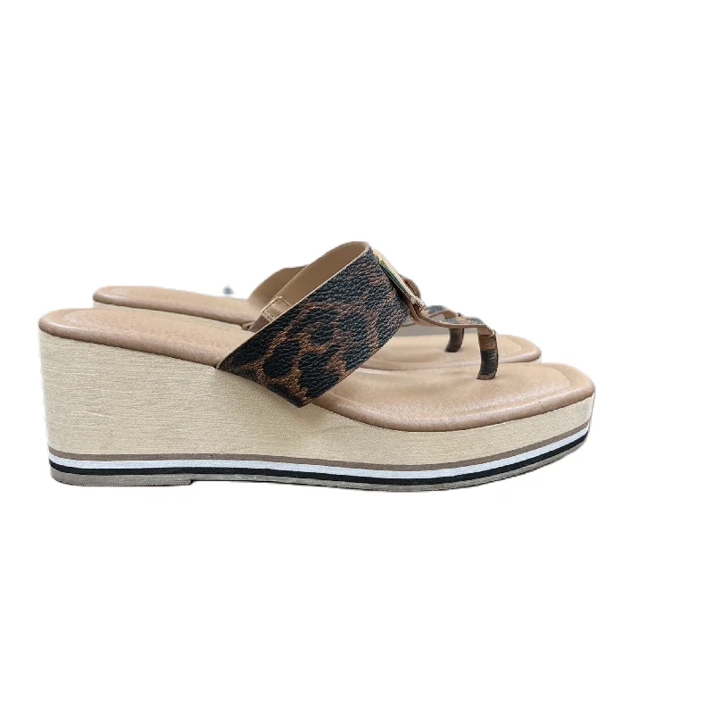 Stylish and supportive women's shoes for plantar fasciitisSandals Heels Wedge By Comfort  Size: 8