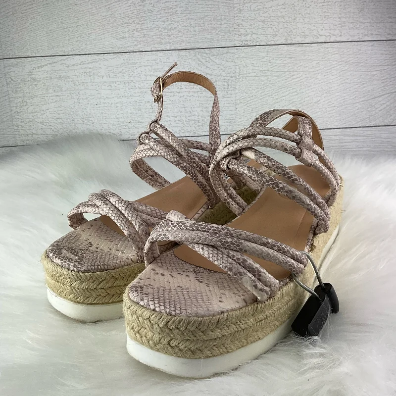 Elegant and sophisticated women's shoes for opera nightsSandals Heels Wedge By Comfort Casual In Snakeskin Print, Size: 9
