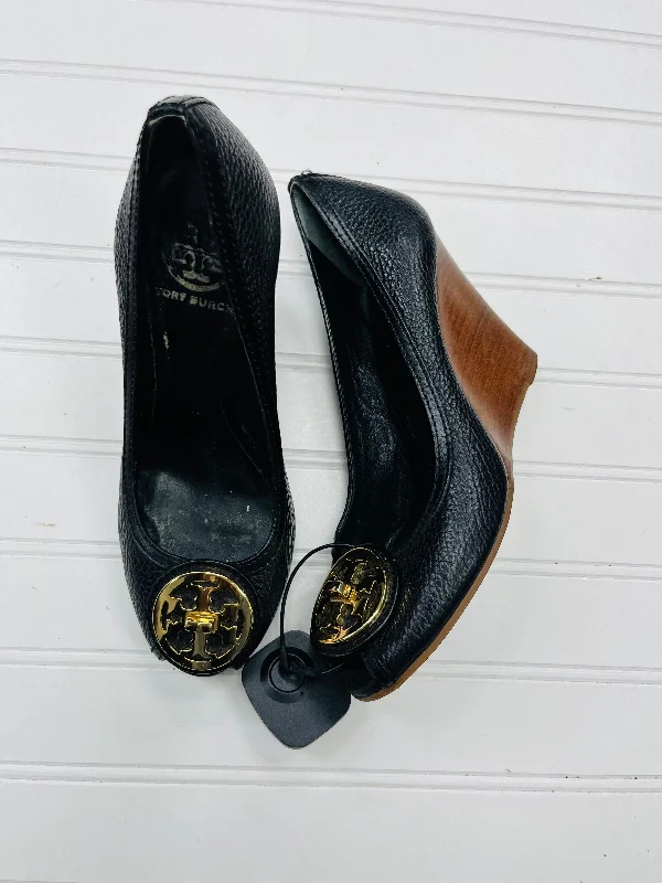 Versatile and chic women's shoes for everyday eleganceSandals Heels Wedge By Tory Burch In Black, Size: 7