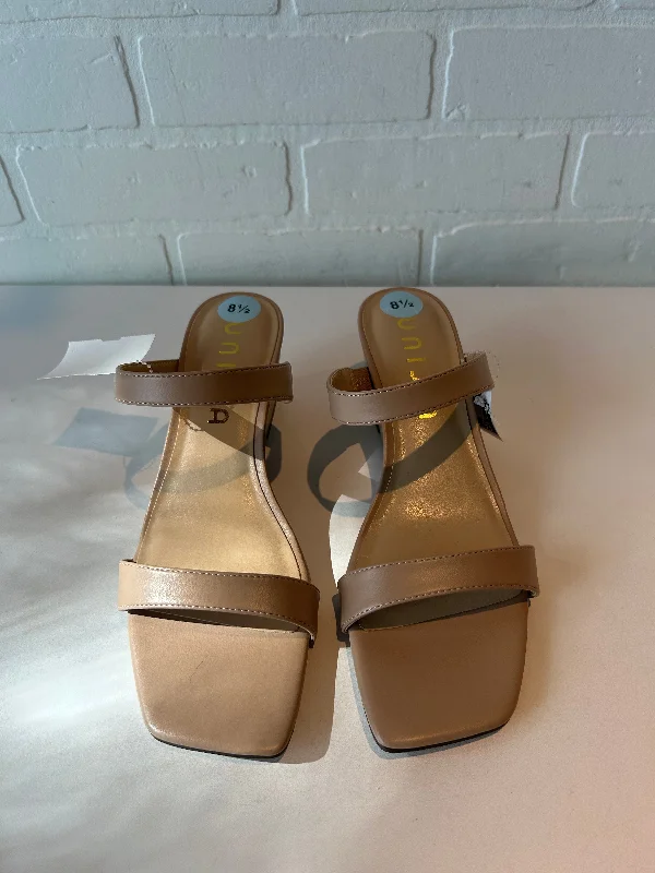 Classy and elegant women's shoes for formal eventsSandals Heels Wedge By Unisa In Tan, Size: 8.5