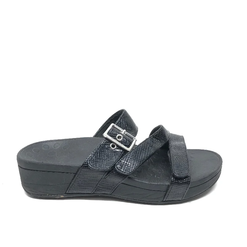 Chic and stylish women's shoes that complement every outfit and occasioSandals Heels Wedge By Vionic In Black, Size: 7
