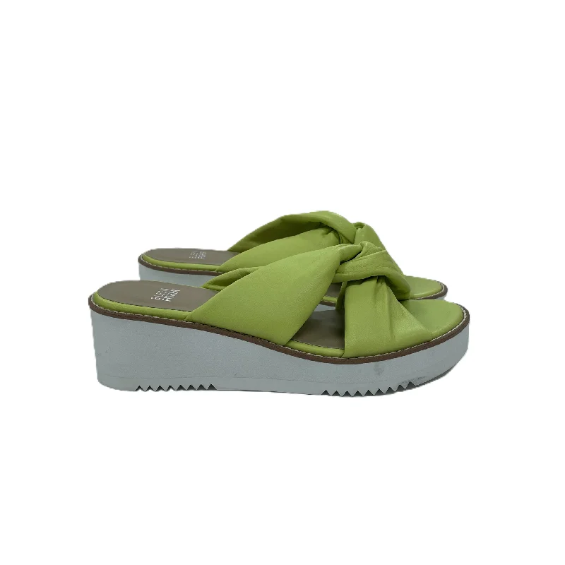 Elegant and sophisticated women's shoes for mature womenYellow Sandals Heels Platform By Eileen Fisher, Size: 7.5