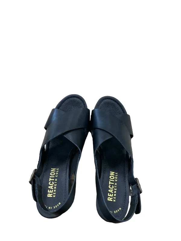 Comfortable and supportive women's shoes for all-day wearBlack Sandals Heels Block Kenneth Cole Reaction, Size 7.5