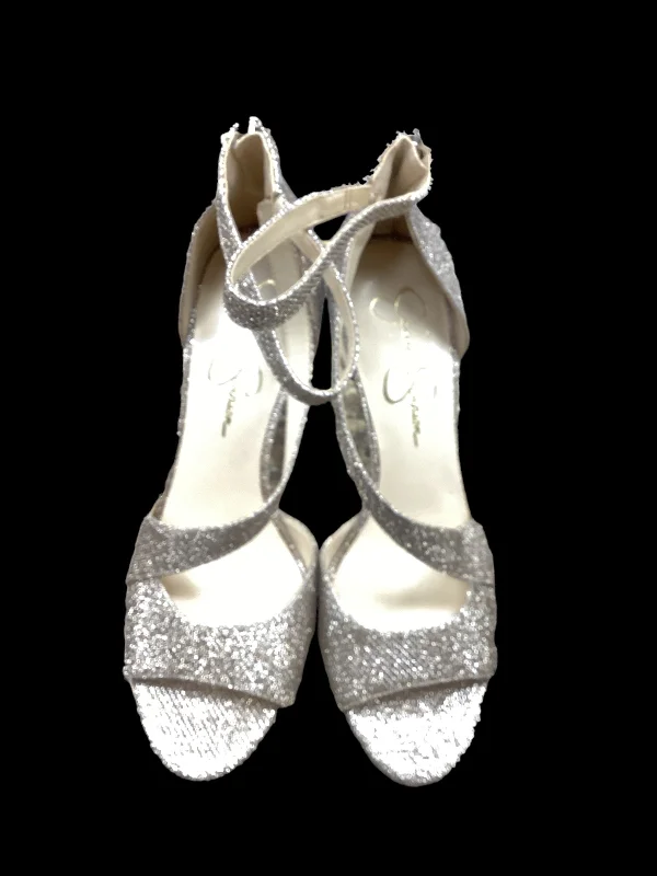 Versatile and stylish women's shoes for all occasions and seasonsGold Sandals Heels Stiletto Jessica Simpson, Size 10