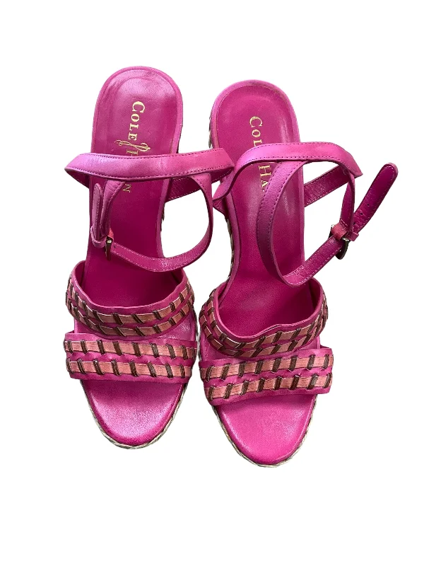 Elegant and sophisticated women's shoes for dinner datesPink Sandals Heels Stiletto Cole-haan, Size 6.5