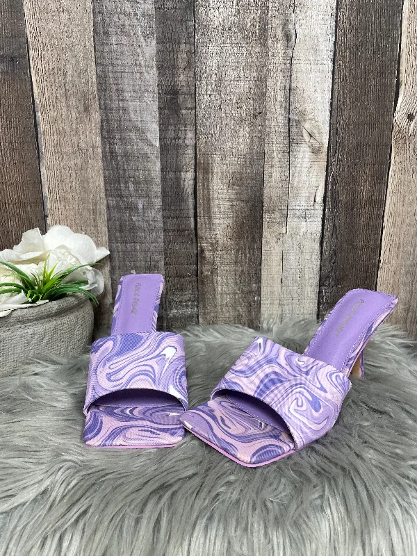 Classic and timeless women's footwear choicesPurple Sandals Heels Stiletto Cme, Size 7 Classic and timeless women's footwear choicesPurple Sandals Heels Stiletto Cme, Size 7