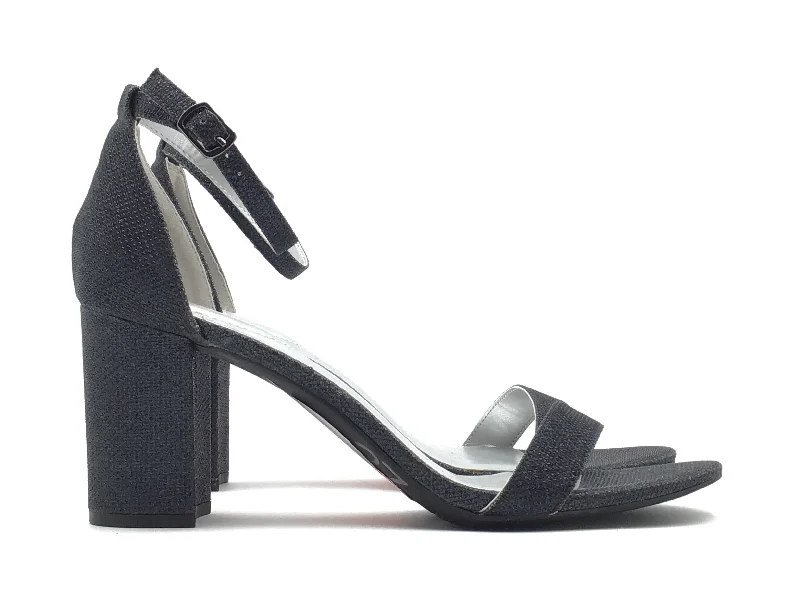 Elegant and sophisticated women's shoe stylesSandals Heels Block By Bandolino In Blue Black, Size: 11