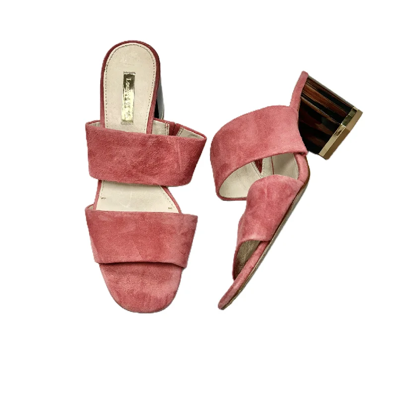 Elegantly crafted women's shoesSandals Heels Block By Louise Et Cie In Pink, Size: 7.5