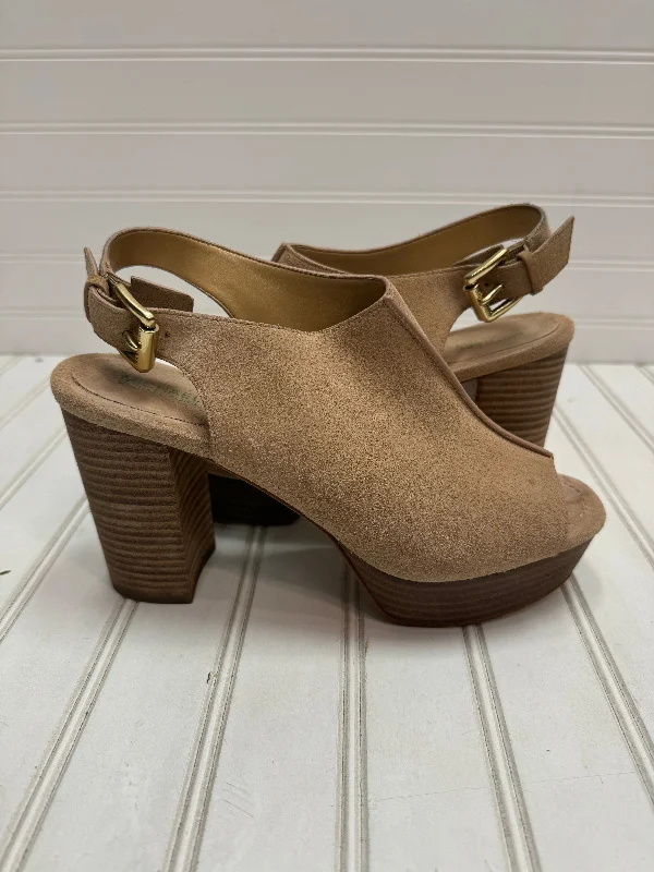 Timeless classic women's shoe designsSandals Heels Block By Michael By Michael Kors In Beige, Size: 8