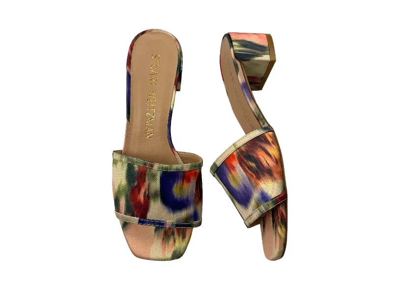Classic and timeless women's footwear choicesSandals Heels Block By Stuart Weitzman In Multi-colored, Size: 9
