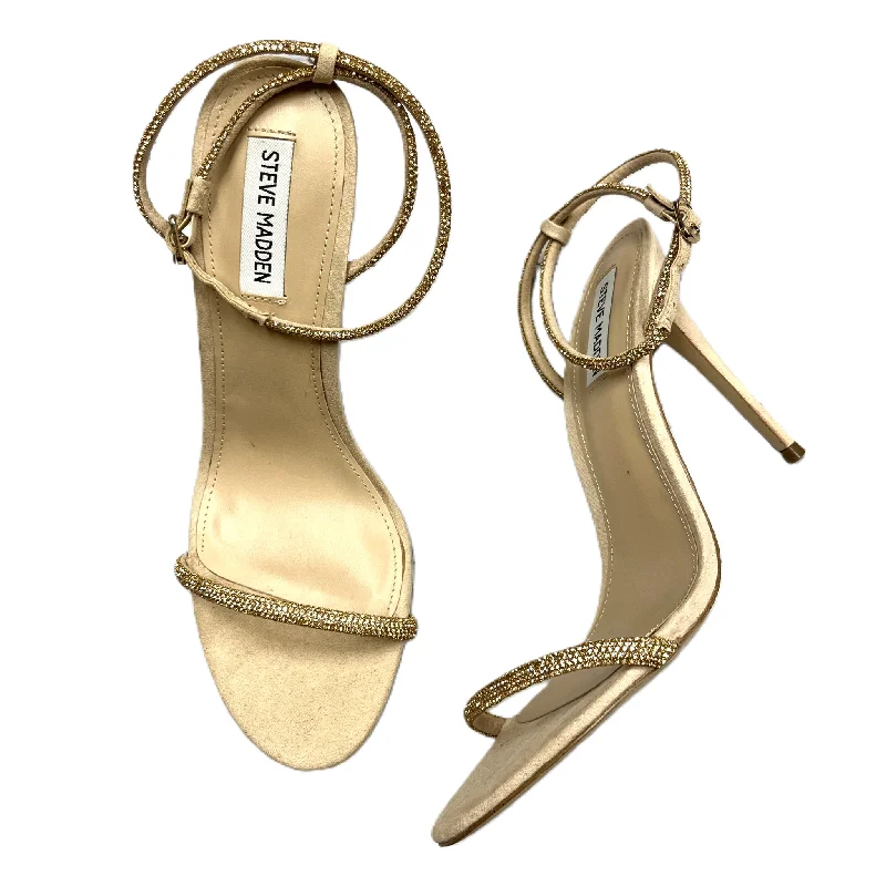 Chic and stylish women's shoes that complement every outfit and occasioSandals Heels Stiletto By Steve Madden In Tan, Size: 11