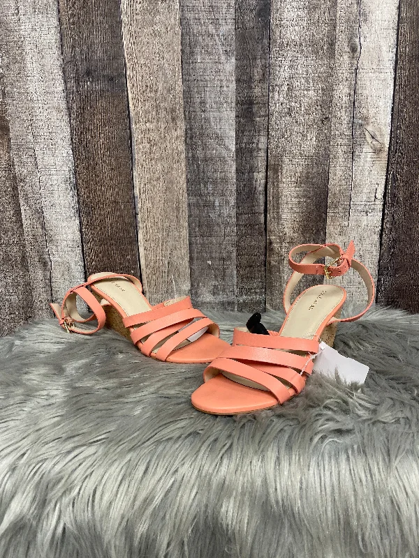Comfy and stylish women's shoes for walkingSandals Heels Wedge By Cole-haan In Peach, Size: 7