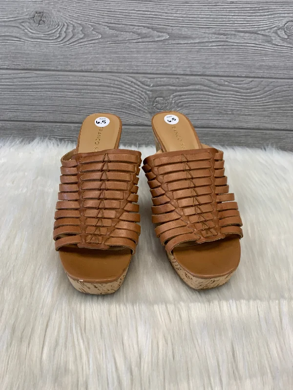 Luxurious and comfortable women's shoe options for special occasionsSandals Heels Wedge By Franco Sarto In Brown, Size: 6.5