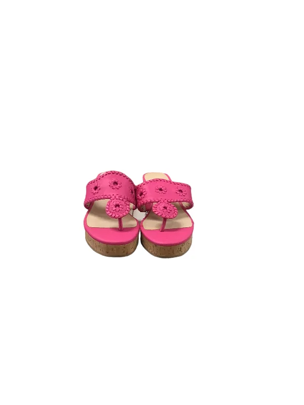 Versatile and chic women's shoes for everyday eleganceSandals Heels Wedge By Jack Rogers In Pink, Size: 5