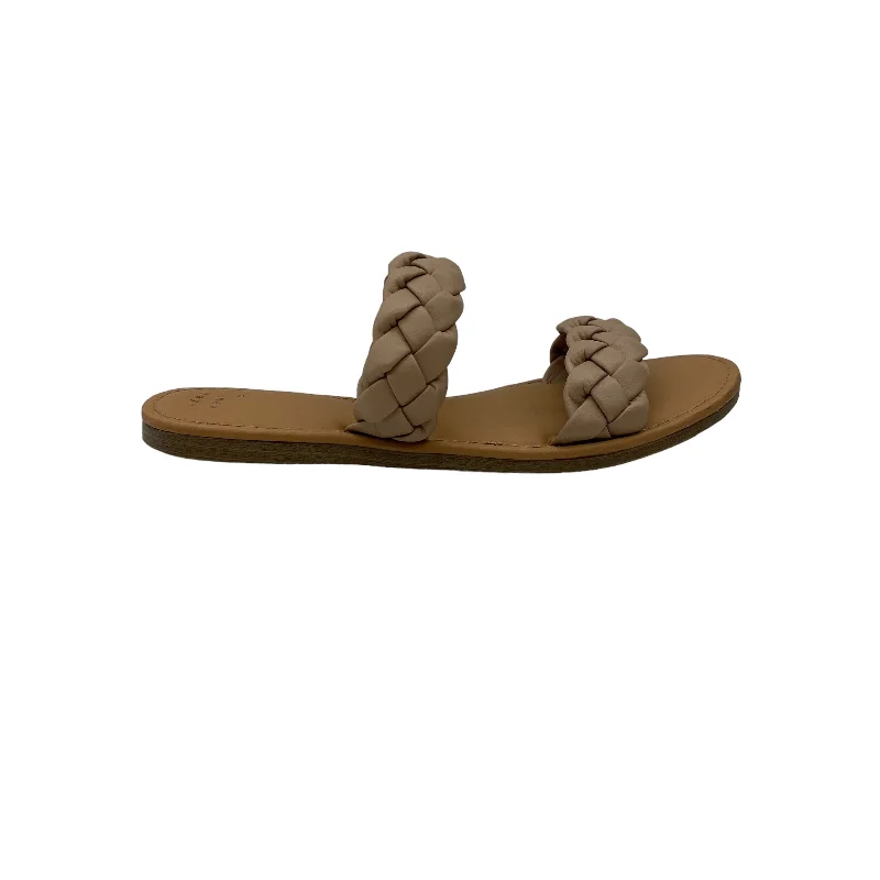 Comfortable yet fashionable women's shoesTAN SANDALS HEELS BLOCK by A NEW DAY Size:6