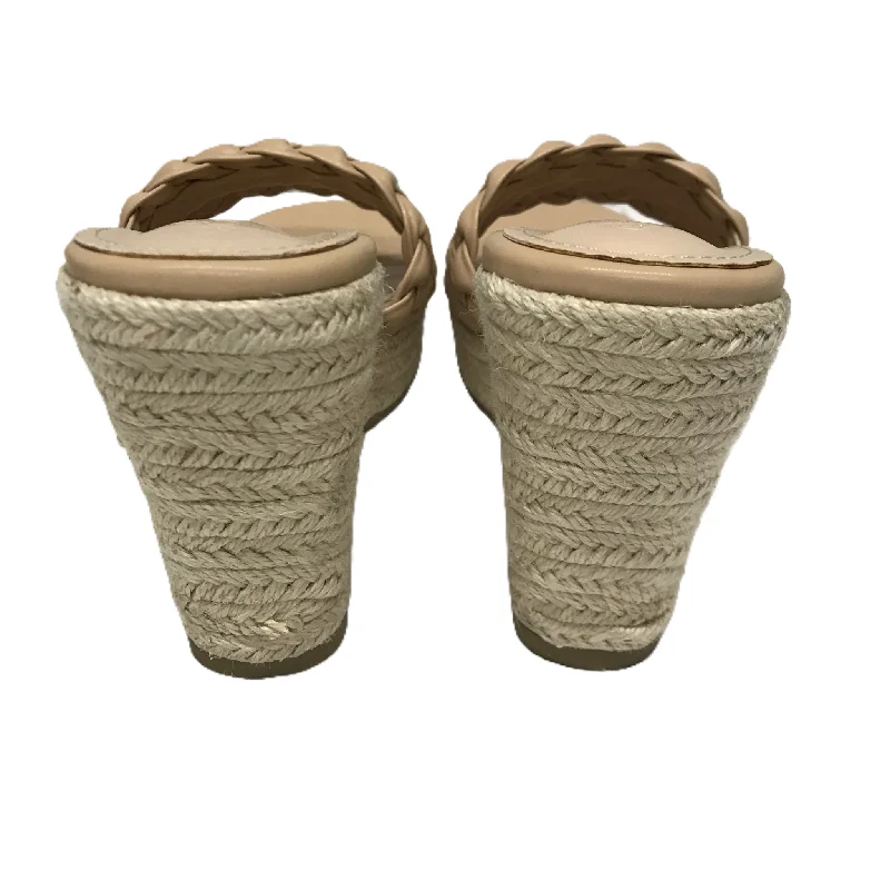 Chic and trendy women's shoe fashionsTan Sandals Heels Wedge By Cme, Size: 10