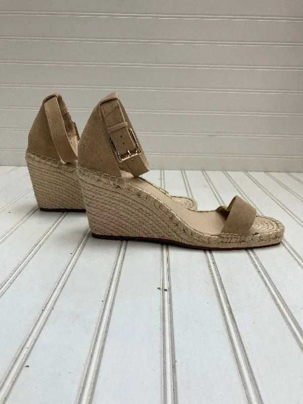 Comfy and stylish women's shoes for lounging around the houseTan Sandals Heels Wedge Vince Camuto, Size 11 Comfy and stylish women's shoes for lounging around the houseTan Sandals Heels Wedge Vince Camuto, Size 11