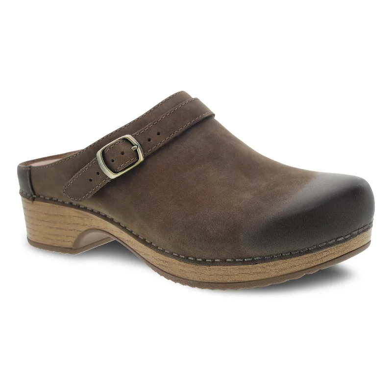 Stylish and supportive women's shoes for high archesBerry Mushroom Burnished Nubuck