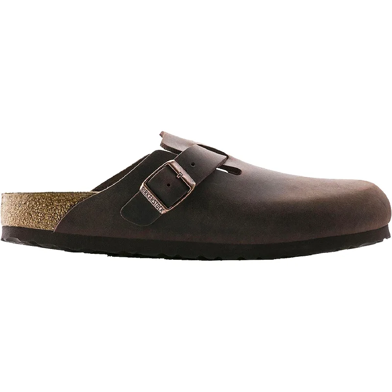 Feminine and romantic women's shoe designsUnisex Birkenstock Boston Habana Oiled Leather