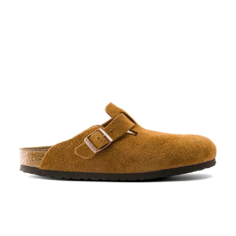 Comfortable yet fashionable women's shoesBirkenstock Boston Soft Footbed - Mink Suede