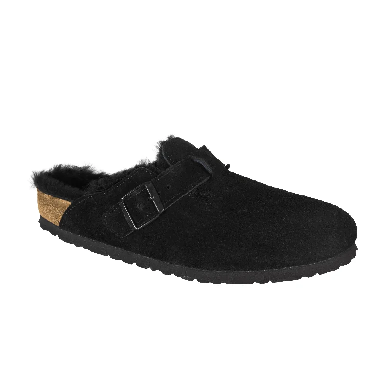 Practical and functional women's footwear solutionsBoston Shearling Black Suede Leather/Shearling Practical and functional women's footwear solutionsBoston Shearling Black Suede Leather/Shearling
