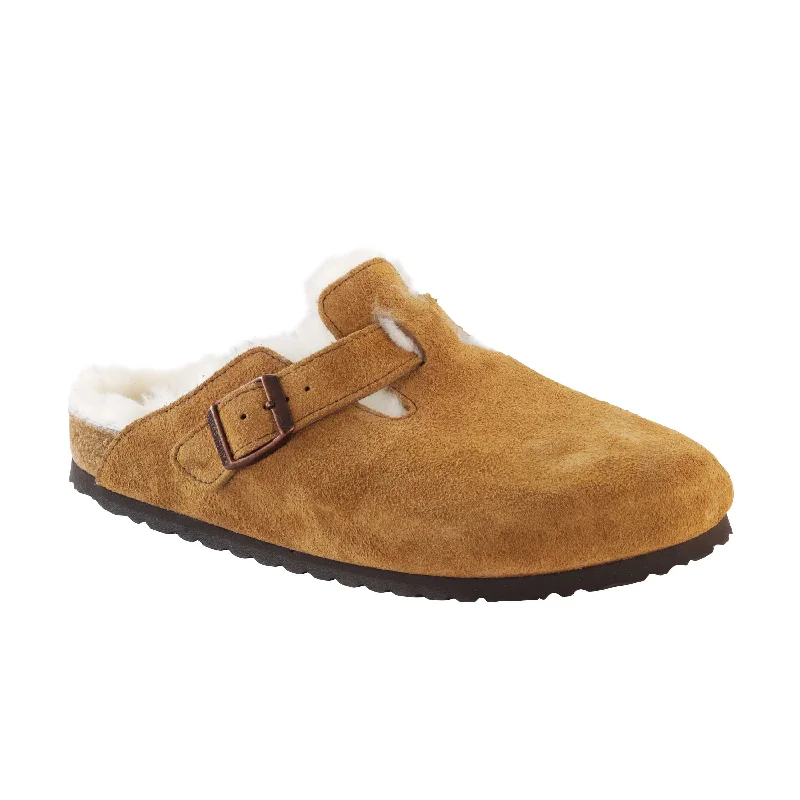 Elegant and sophisticated women's shoes for opera nightsBoston Shearling Mink Suede Leather/Shearling Elegant and sophisticated women's shoes for opera nightsBoston Shearling Mink Suede Leather/Shearling