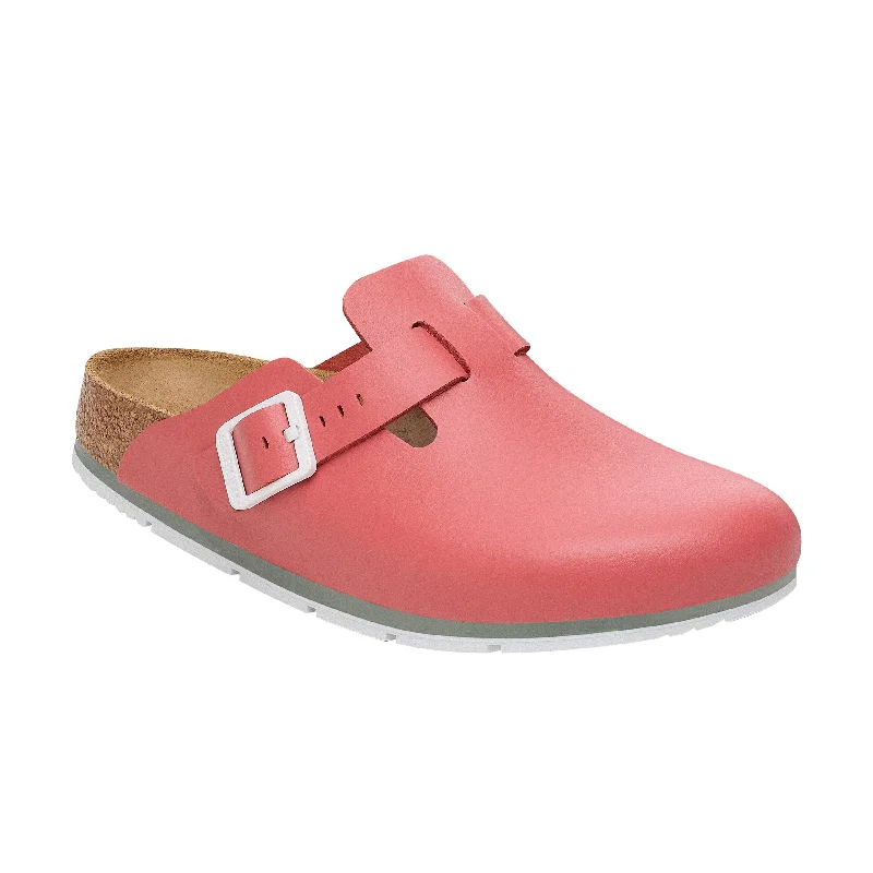 Comfortable and supportive women's shoes for all-day wearBoston Pro Mars Red PU Coated Natural Leather