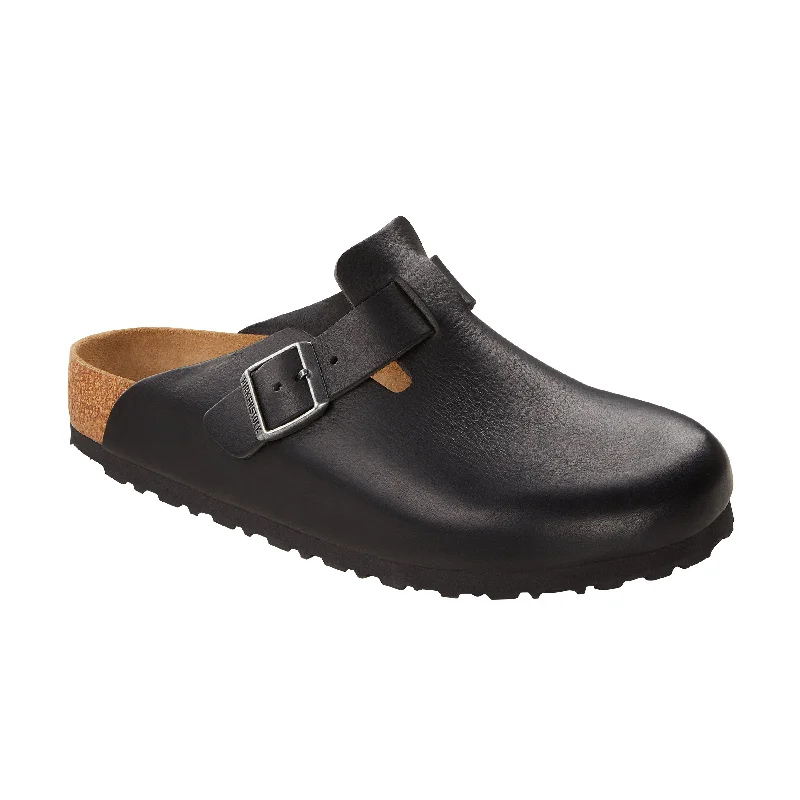 Elegant and sophisticated women's shoes for mature womenBoston Vintage Wood Black Natural Leather