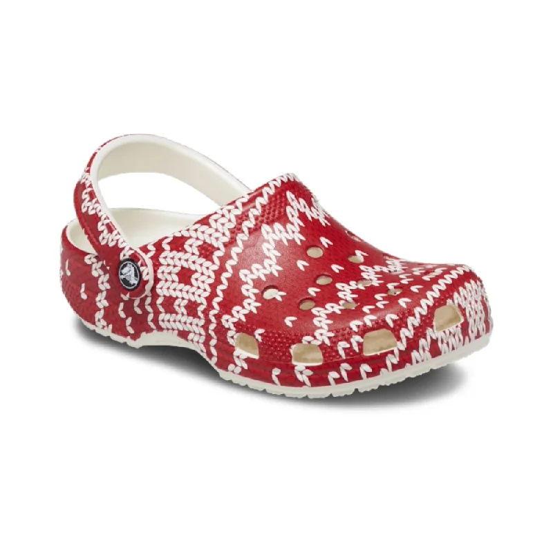 Stylish and comfortable women's shoes for long days at workCrocs Unisex Classic Holiday Sweater Clog - Multi