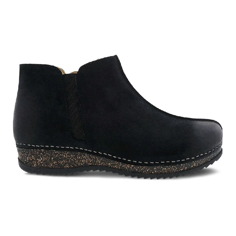 Black Burnished Suede