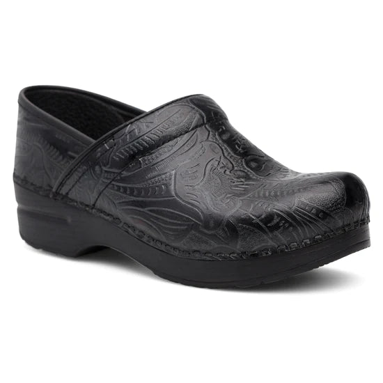 Flattering and stylish women's shoes for petite feetDansko Women's Professional Clog - Black Tooled
