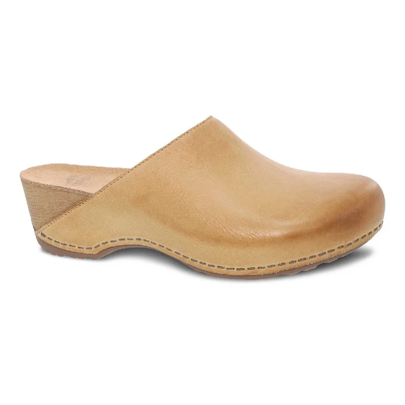 Elegant and classic women's shoes for prom nightDansko Women's Talulah Tan Milled Burnished
