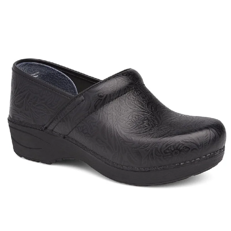 Stylish and supportive women's shoes for high archesXP 2.0 Black Floral Tooled