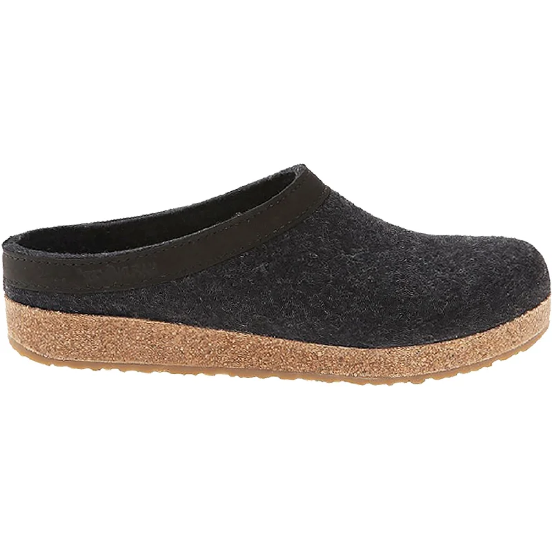Timeless and elegant women's shoe classicsUnisex Haflinger GZL Charcoal Wool Felt