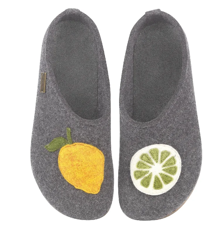 Elegant and sophisticated women's shoes for elegant eveningsHaflinger Women's Grizzly Lemon Boiled Wool Clog