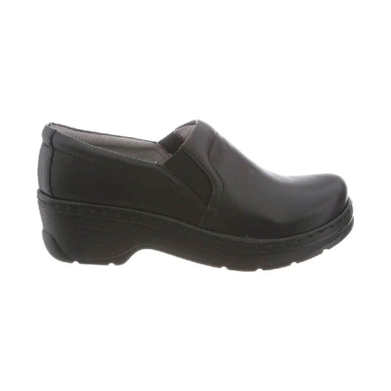 Comfy and casual women's shoes for the weekendKlogs Women's Naples Leather Clog - Black Smooth