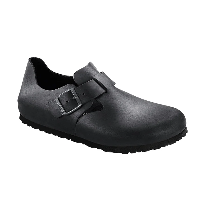 Flattering and stylish women's shoes for petite feetLondon Black Oiled Leather