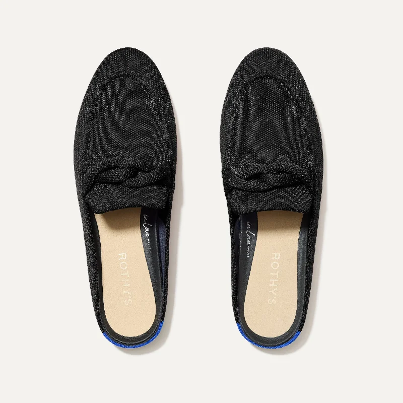 Chic and minimalist women's footwear trendsThe Loafer Mule - Black
