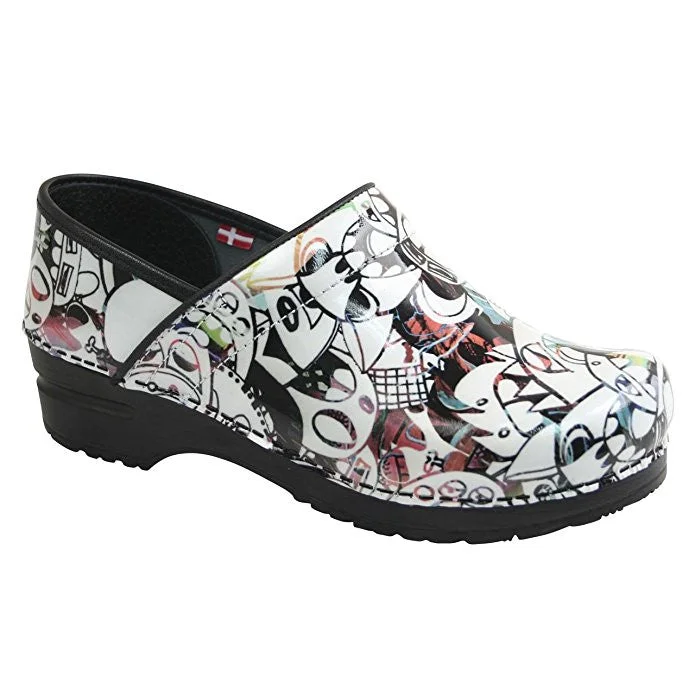 Vibrant and colorful women's shoe collectionsSanita Women's Professional Grafiti Mule