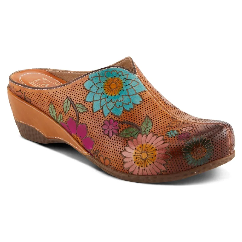 Practical and stylish women's shoes for travelL'Artiste By Spring Step Chienti Camel Multi Clog (Women's)