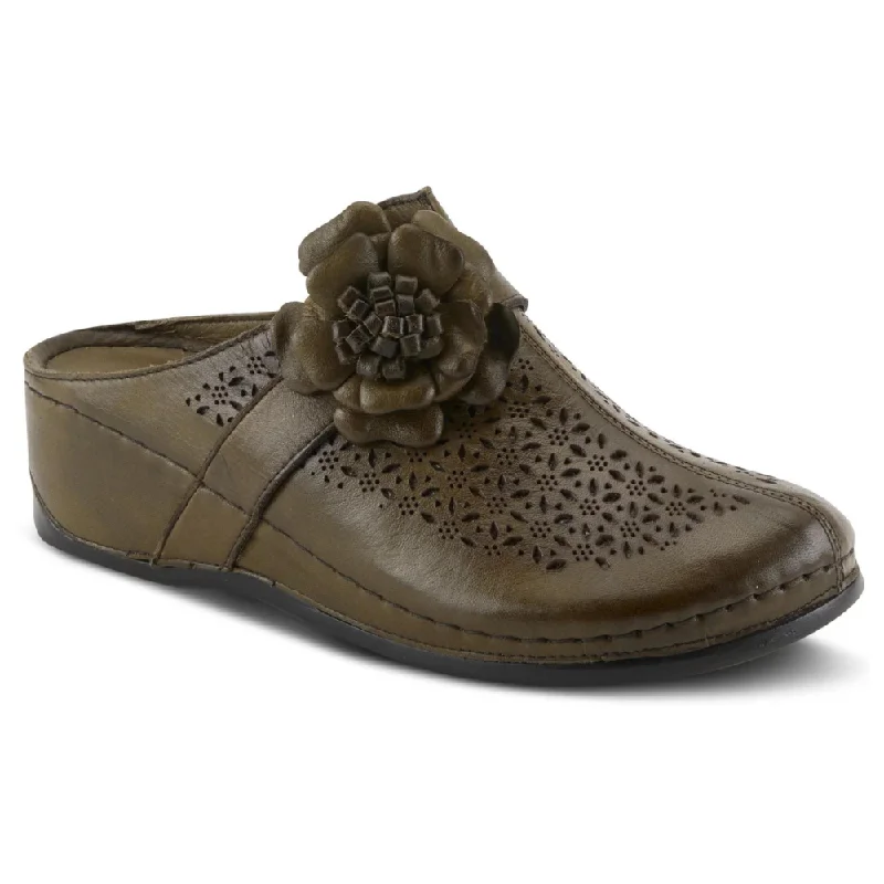 Elegant and sophisticated women's shoes for opera nightsSpring Step Lilybean Olive Leather Clog (Women's)