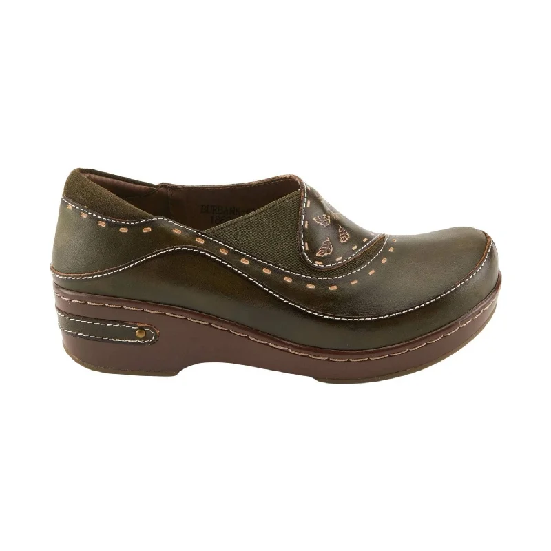Comfy and stylish women's shoes for everyday eleganceSpring Step L'artiste Women's Burbank Clogs - Olive Green Comfy and stylish women's shoes for everyday eleganceSpring Step L'artiste Women's Burbank Clogs - Olive Green