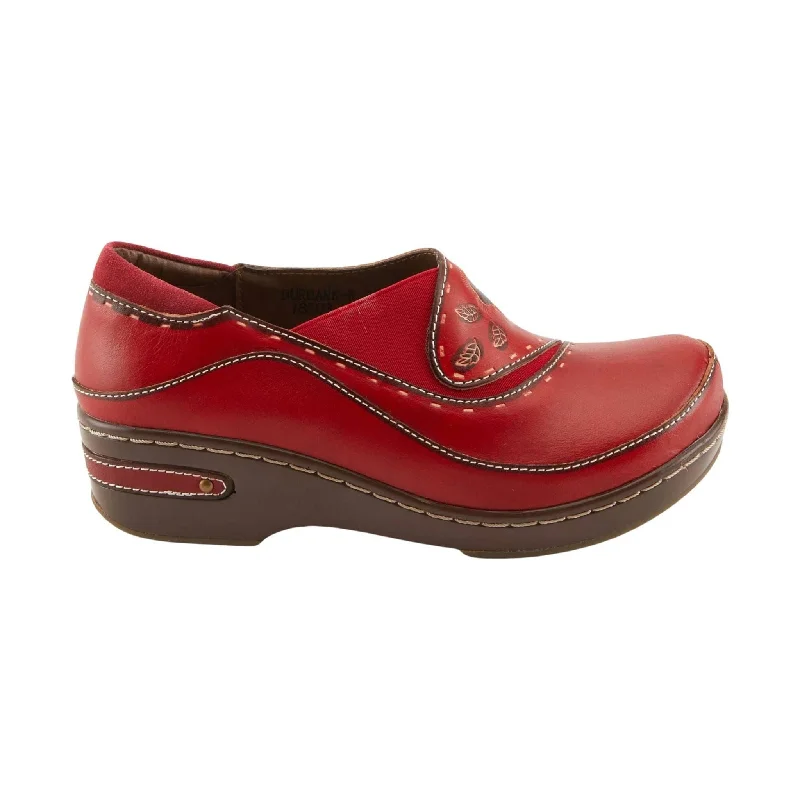 Flattering and figure-hugging women's footwearSpring Step L'artiste Women's Burbank Clogs - Red Flattering and figure-hugging women's footwearSpring Step L'artiste Women's Burbank Clogs - Red