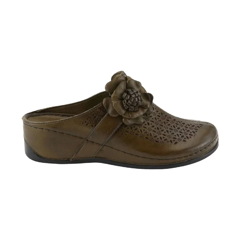 Luxurious and opulent women's shoe optionsSpring Step Women's Lilybean Clog - Olive Green
