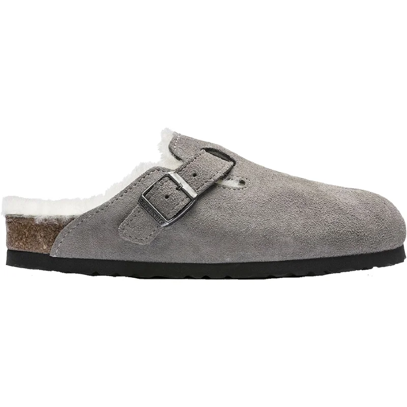 Chic and stylish women's shoes for fashion weekUnisex Birkenstock Boston Shearling Stone Coin Suede / Natural Shearling Chic and stylish women's shoes for fashion weekUnisex Birkenstock Boston Shearling Stone Coin Suede / Natural Shearling