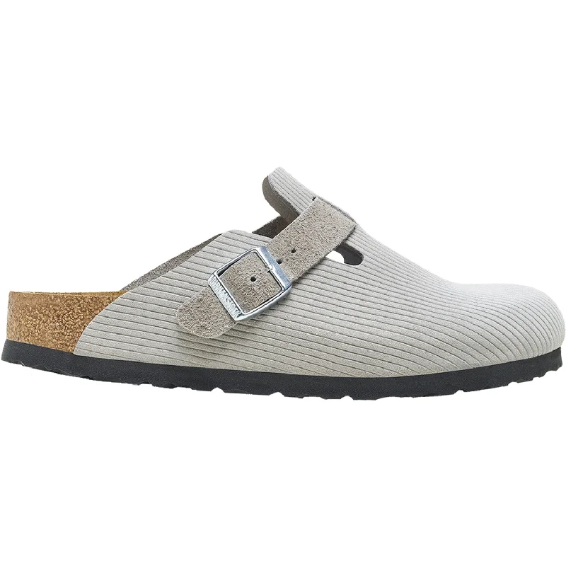 Elegant and sophisticated women's shoes for any formal eventUnisex Birkenstock Boston Stone Coin Corduroy Embossed Suede