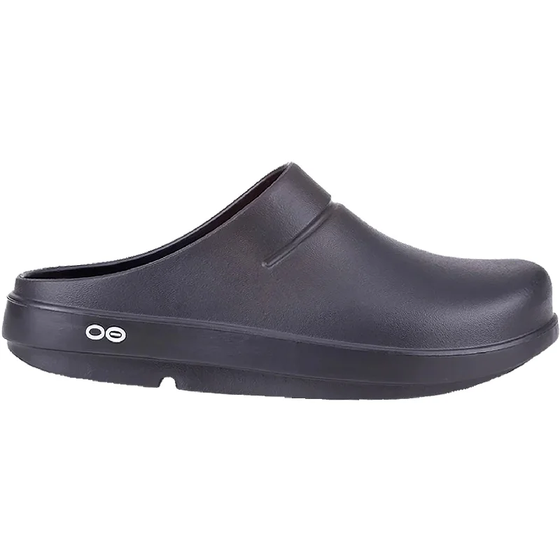 Sleek and modern women's footwear optionsUnisex OOFOS OOcloog Black Matte Synthetic Sleek and modern women's footwear optionsUnisex OOFOS OOcloog Black Matte Synthetic