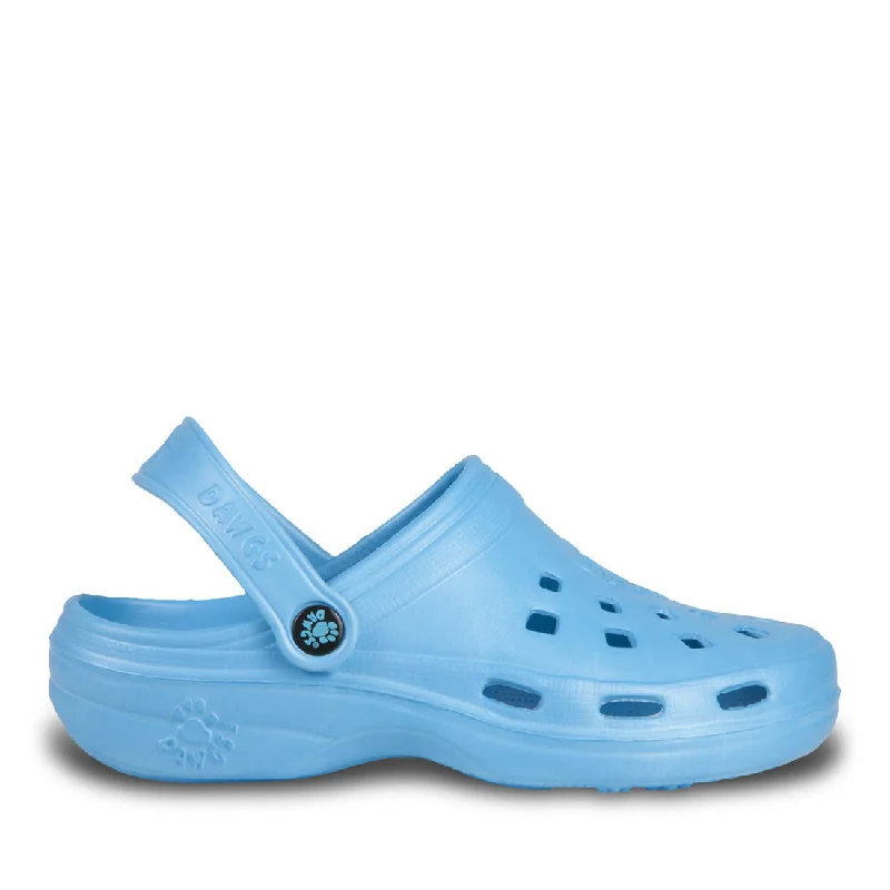 Feminine and dainty women's shoe designsWomen's Beach Dawgs Clogs - Peacock Blue