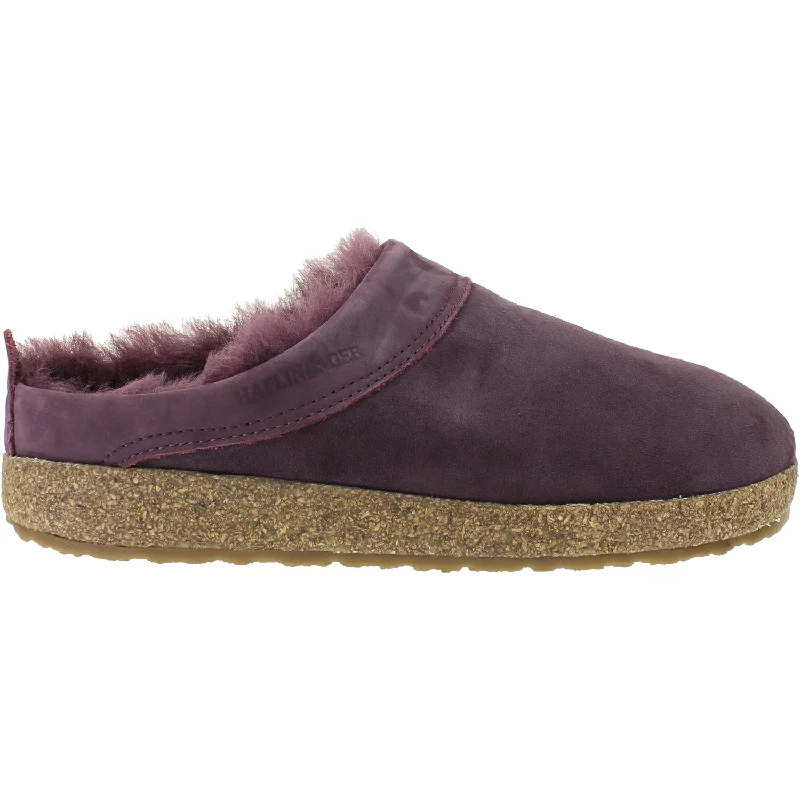 Comfortable and supportive women's shoes for all-day wearWomen's Haflinger Snowbird Mauve Shearling