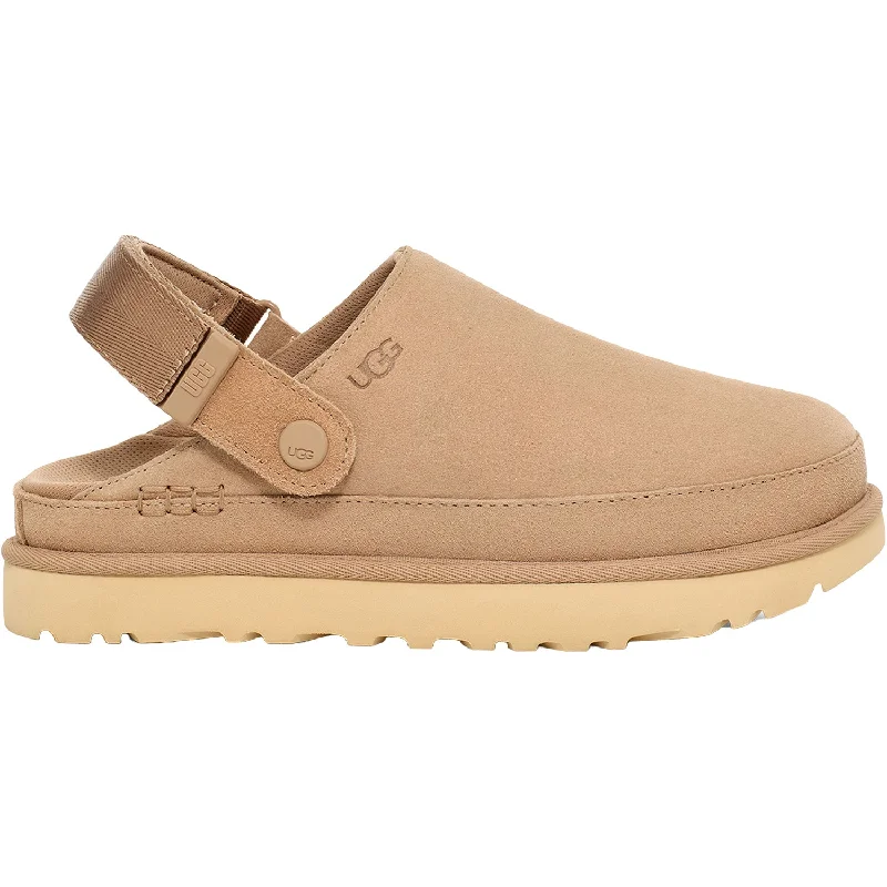 Stylish and supportive women's shoes for plantar fasciitisWomen's UGG Goldenstar Clog Sand Suede Stylish and supportive women's shoes for plantar fasciitisWomen's UGG Goldenstar Clog Sand Suede
